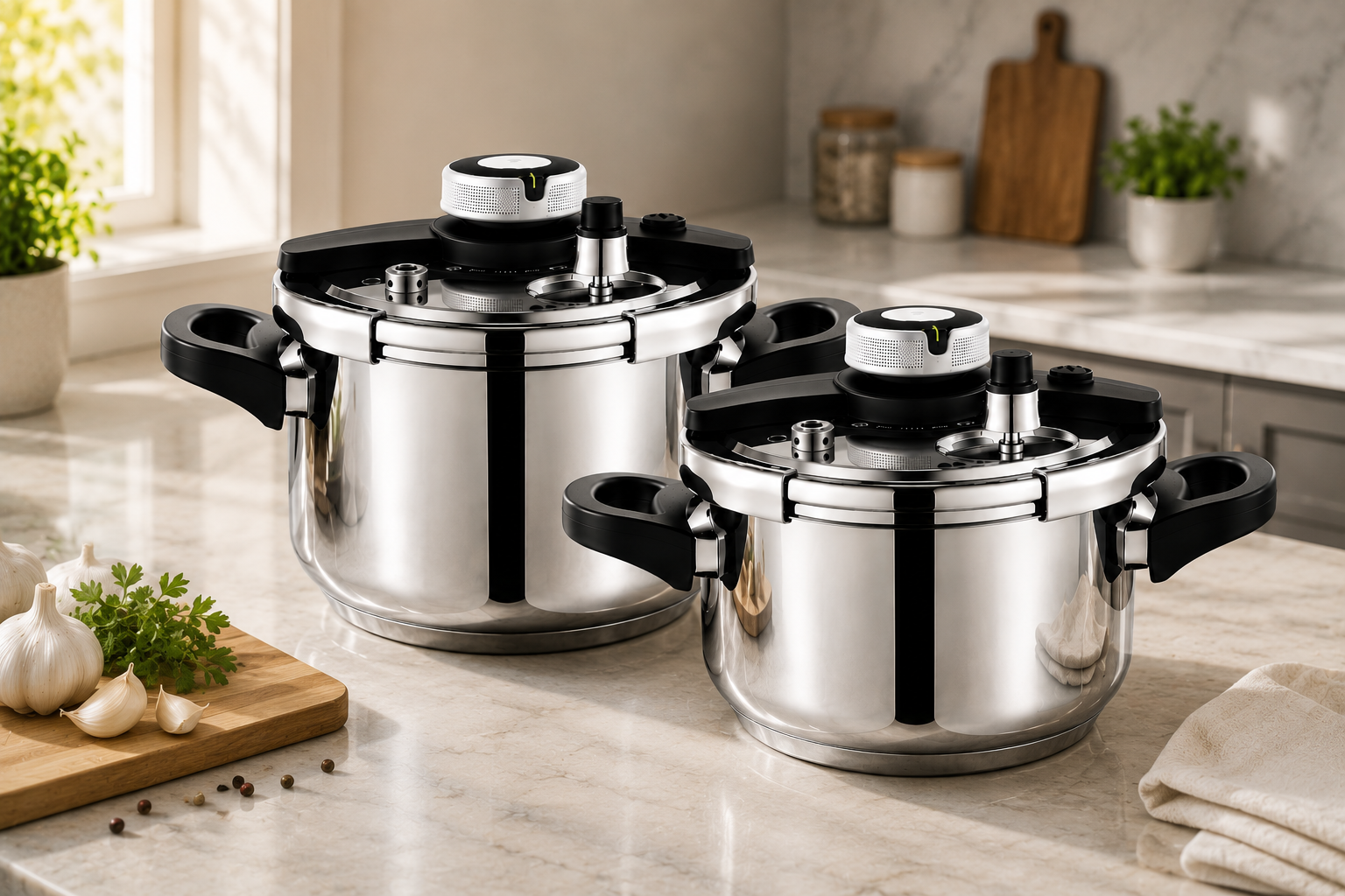 Kit 2 Panelas de Pressão Inox 4L | Compre 1 e Leve 2