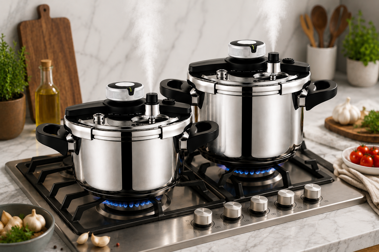 Kit 2 Panelas de Pressão Inox 4L | Compre 1 e Leve 2