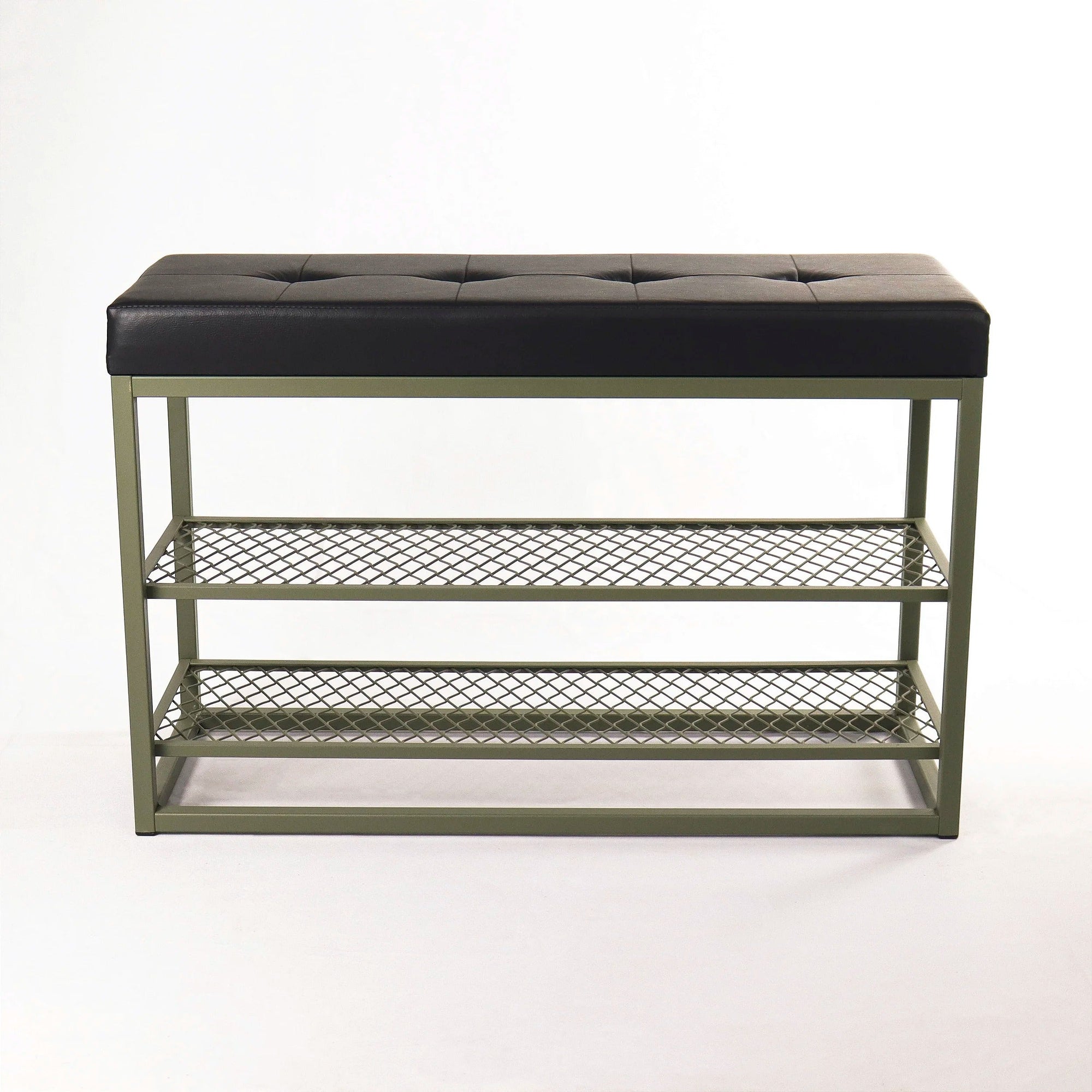 Sapateira Banco Sion Duo - Estofado Preto